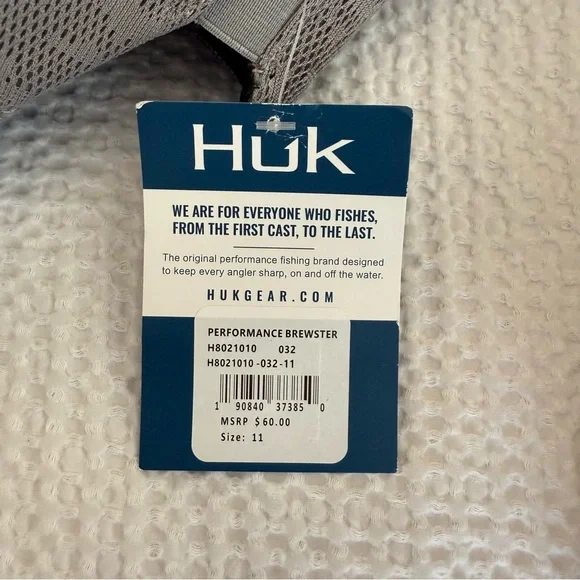 NWT Huk Performance Brewster Slip-on Shoes | Sz 11 | Overcast Gray - Picture 4 of 4